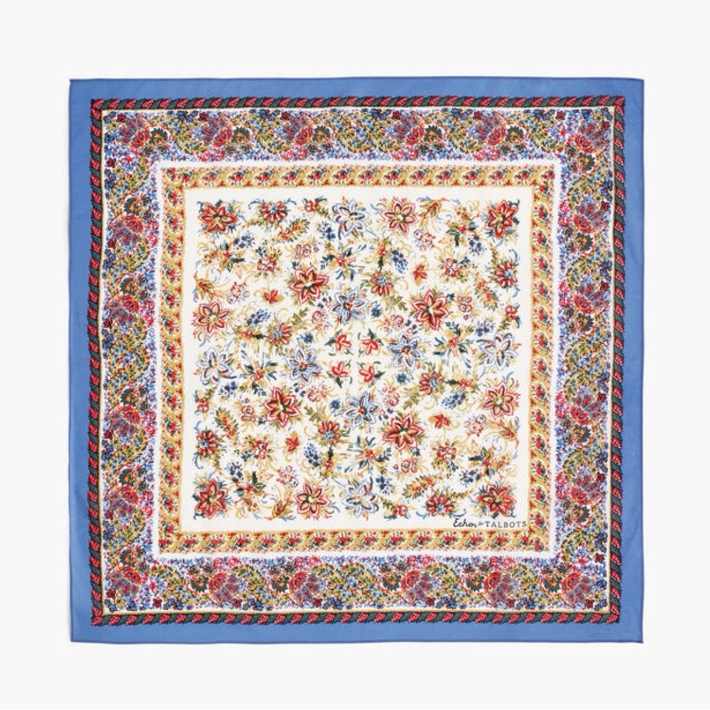 TALBOTS X ECHO FLORAL NECKERCHIEF